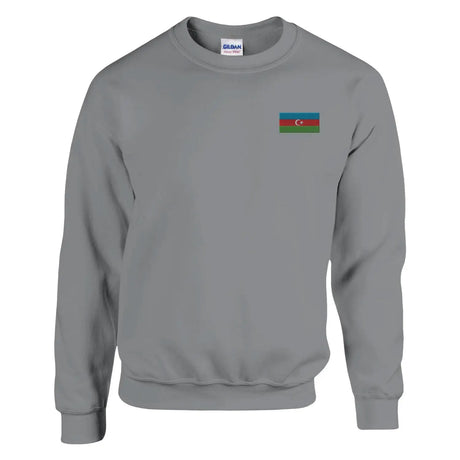 Sweat-shirt drapeau de l’azerbaïdjan en broderie - pixelformaflag