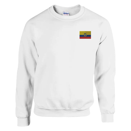 Sweat-shirt Drapeau de l'Équateur en broderie - Pixelforma 