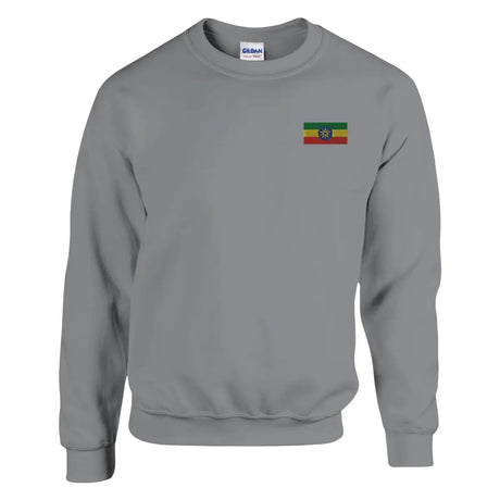 Sweat-shirt drapeau de l’éthiopie en broderie - pixelformaflag