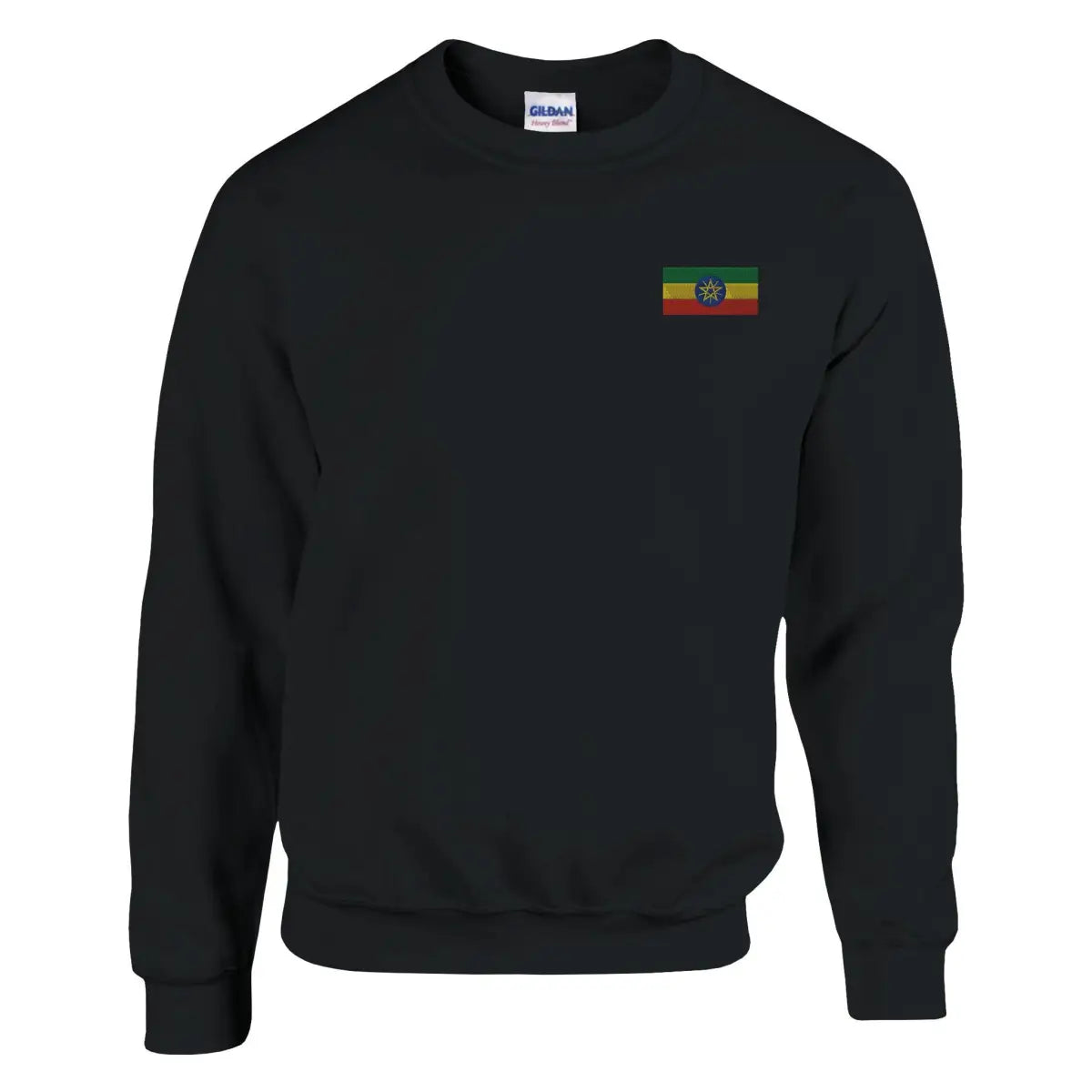 Sweat-shirt drapeau de l’éthiopie en broderie - pixelformaflag