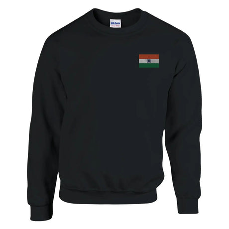 Sweat-shirt drapeau de l’inde en broderie - pixelformaflag