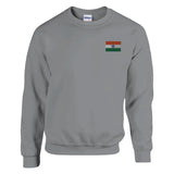 Sweat-shirt drapeau de l’inde en broderie - pixelformaflag