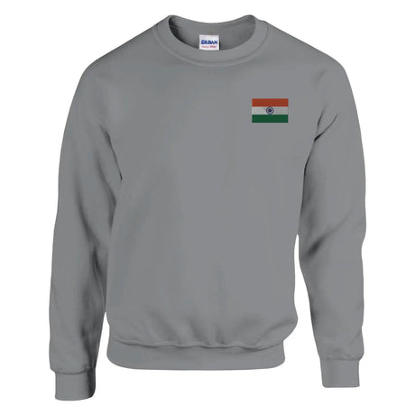 Sweat-shirt drapeau de l’inde en broderie - pixelformaflag