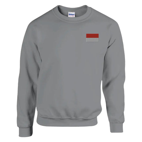 Sweat-shirt drapeau de l’indonésie en broderie - pixelformaflag
