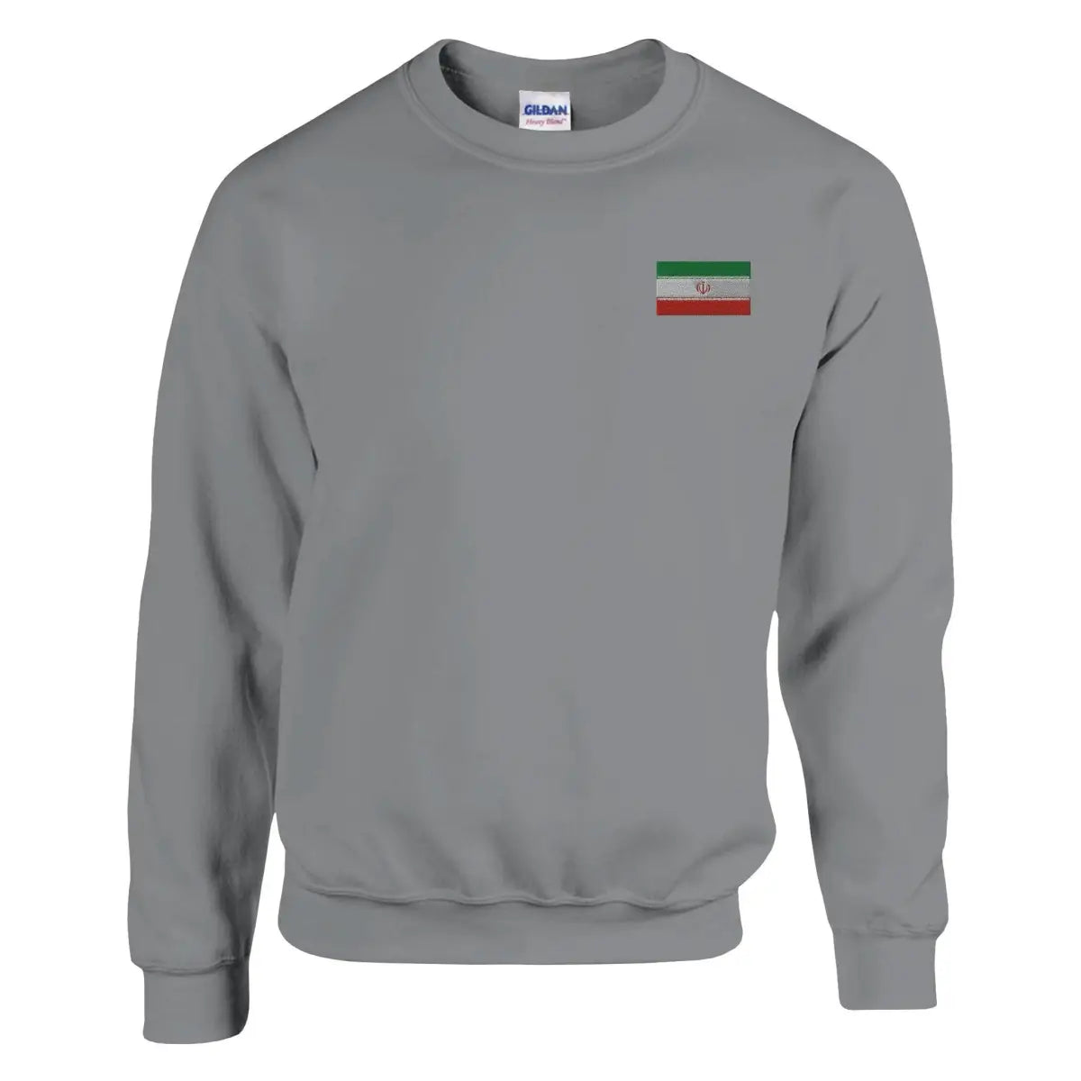 Sweat-shirt drapeau de l’iran en broderie - pixelformaflag