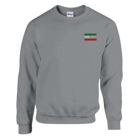 Sweat-shirt drapeau de l’iran en broderie - pixelformaflag