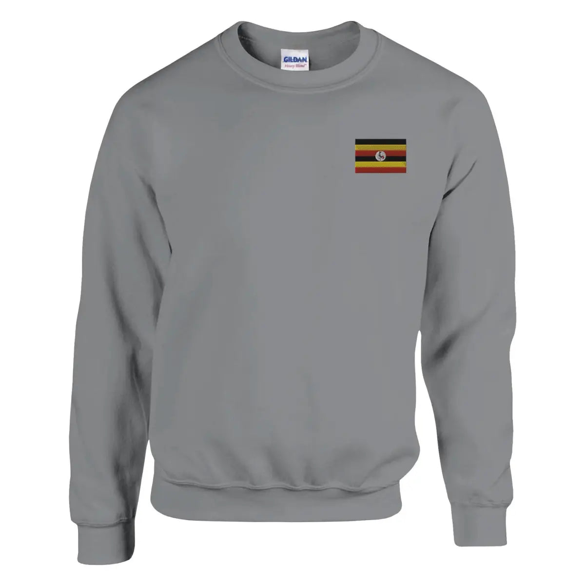 Sweat-shirt Drapeau de l'Ouganda en broderie - Pixelforma 