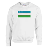 Sweat-shirt Drapeau de l'Ouzbékistan - Pixelforma 