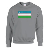 Sweat-shirt Drapeau de l'Ouzbékistan - Pixelforma 