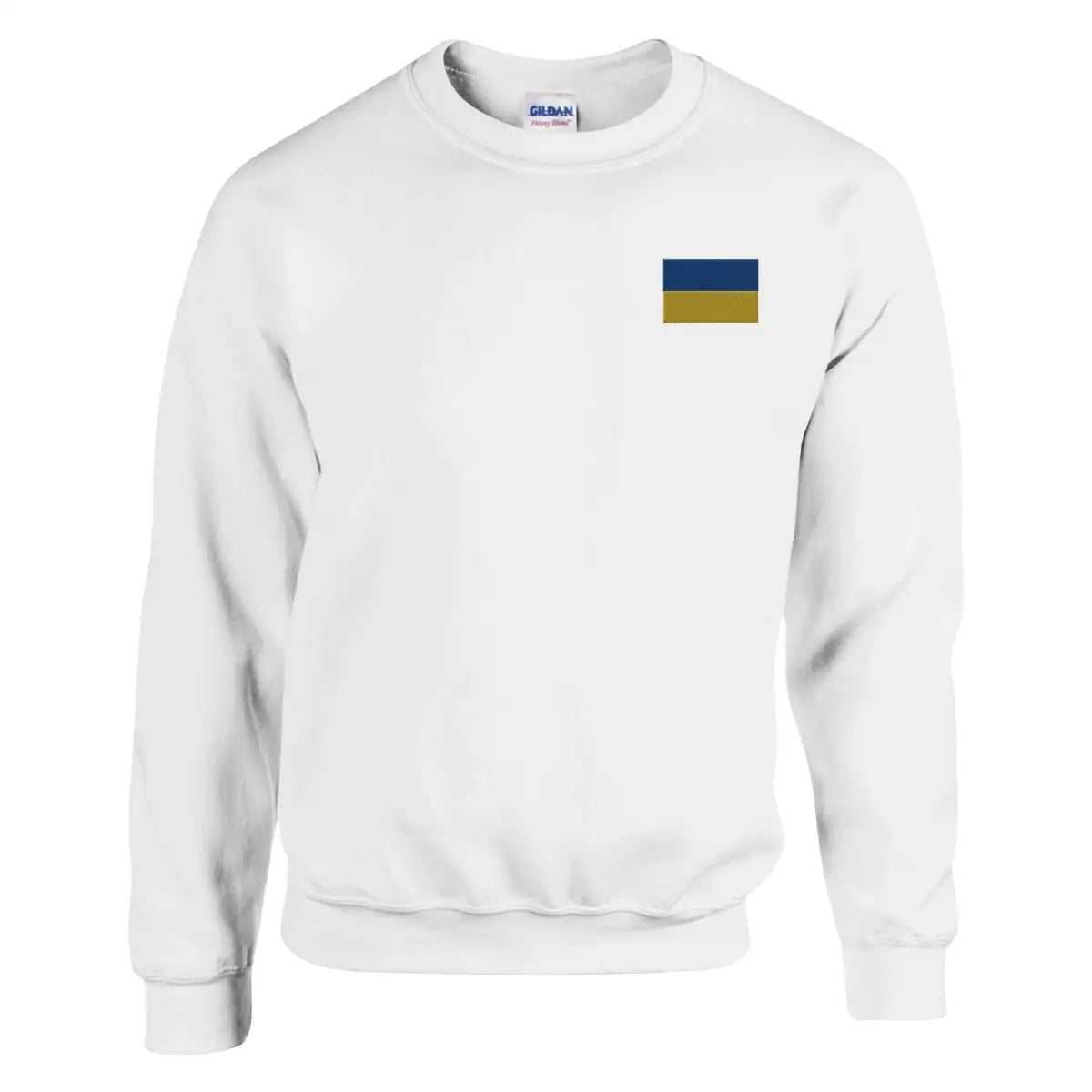 Sweat-shirt Drapeau de l'Ukraine en broderie - Pixelforma 