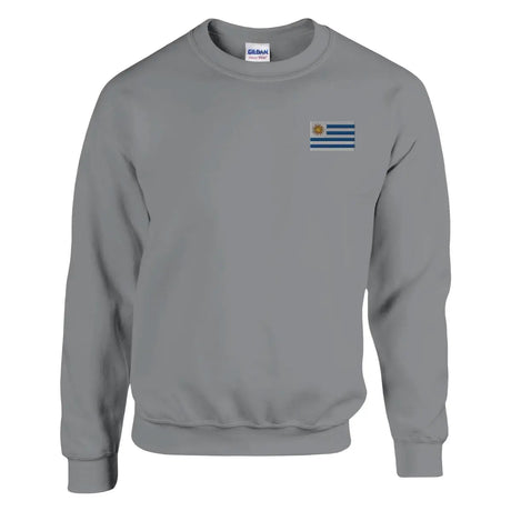 Sweat-shirt Drapeau de l'Uruguay en broderie - Pixelforma 