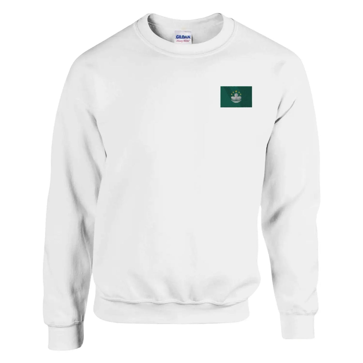 Sweat-shirt drapeau de macao en broderie - pixelformaflag