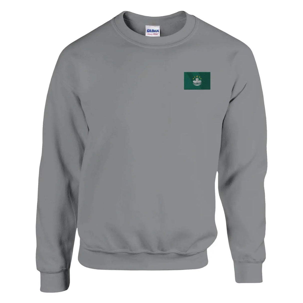 Sweat-shirt drapeau de macao en broderie - pixelformaflag