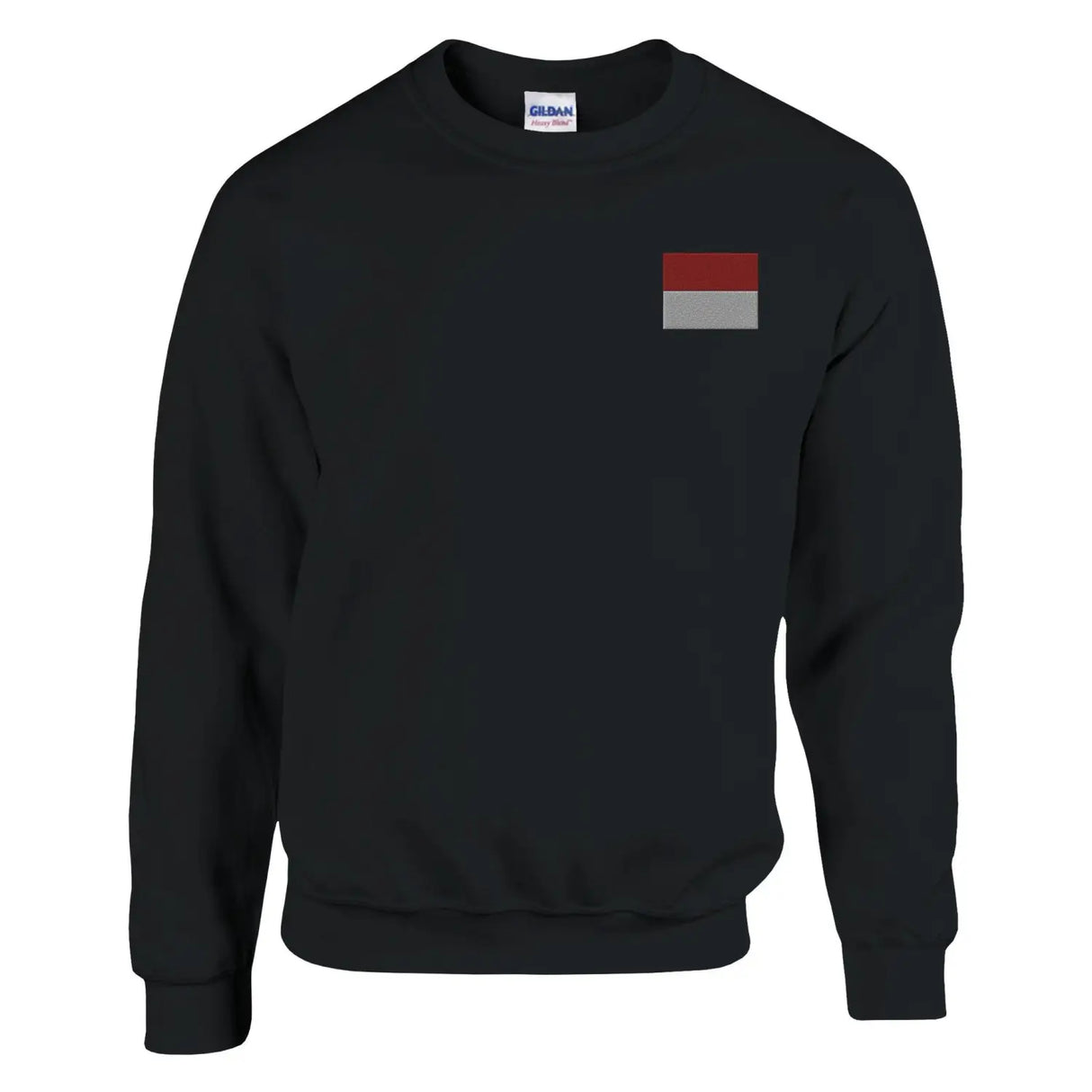 Sweat-shirt drapeau de monaco en broderie - pixelformaflag