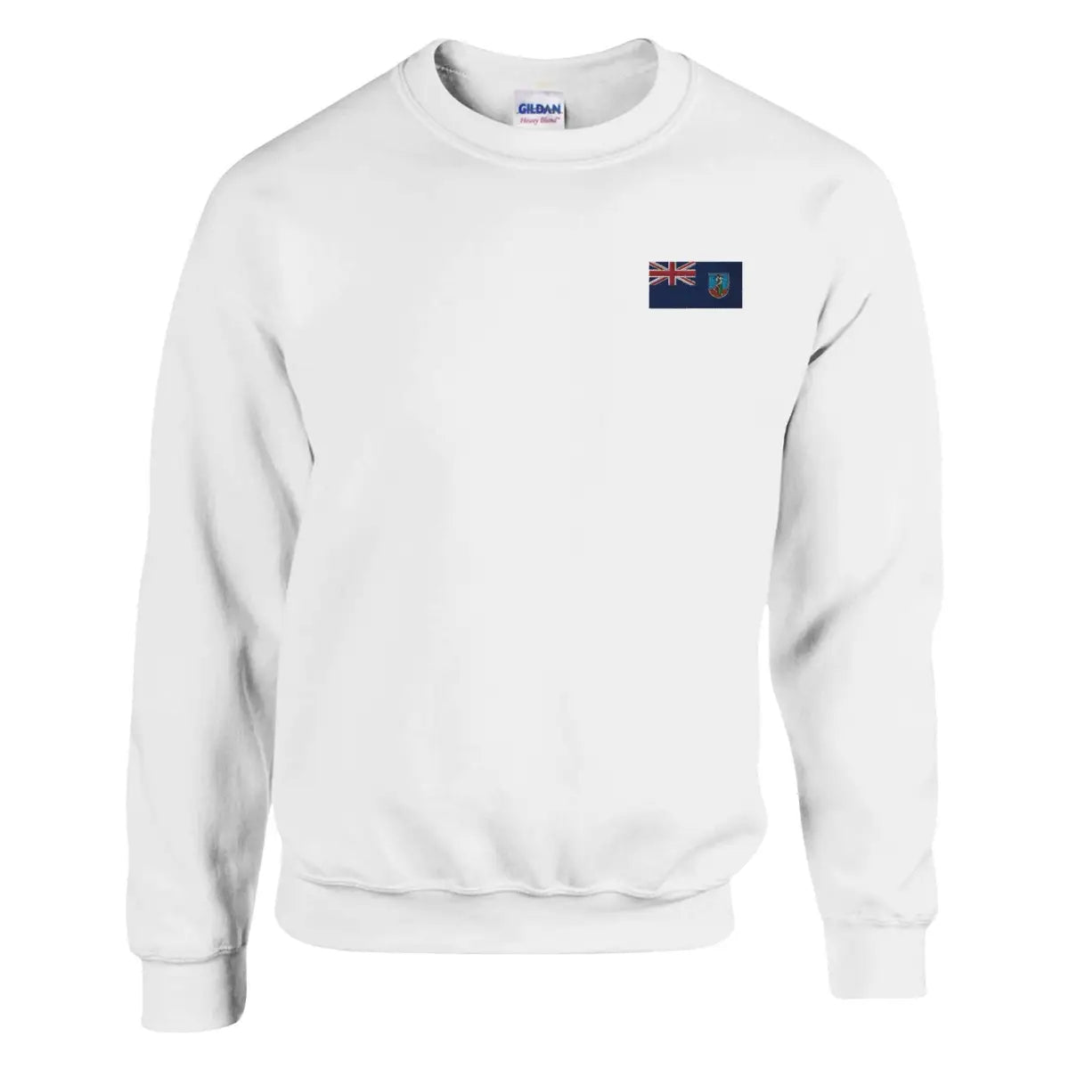 Sweat-shirt Drapeau de Montserrat en broderie - Pixelforma 