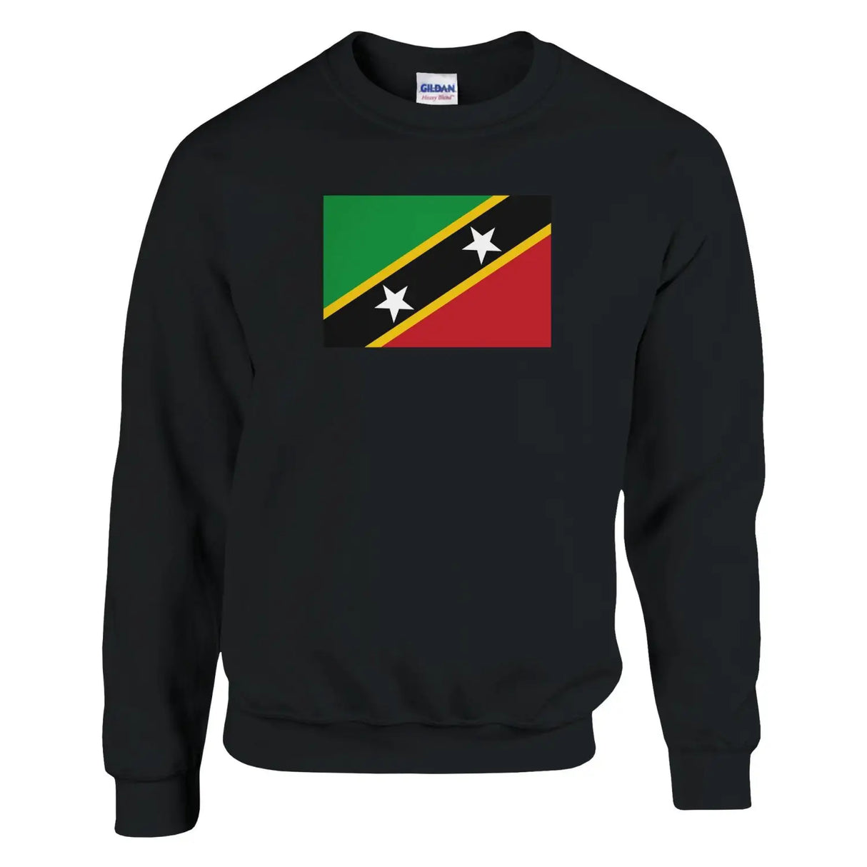 Sweat-shirt drapeau de saint-christophe-et-niévès - pixelformaflag