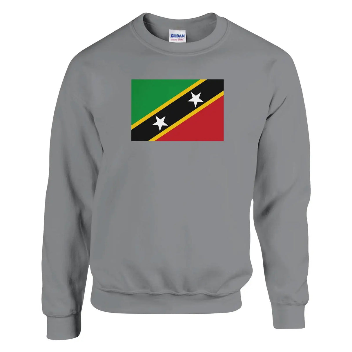 Sweat-shirt drapeau de saint-christophe-et-niévès - pixelformaflag