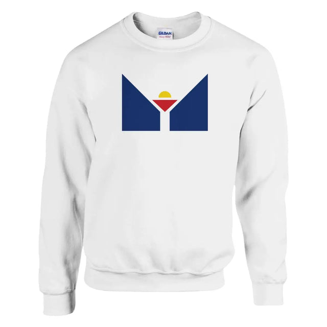 Sweat-shirt Drapeau de Saint-Martin antilles française - Pixelforma 