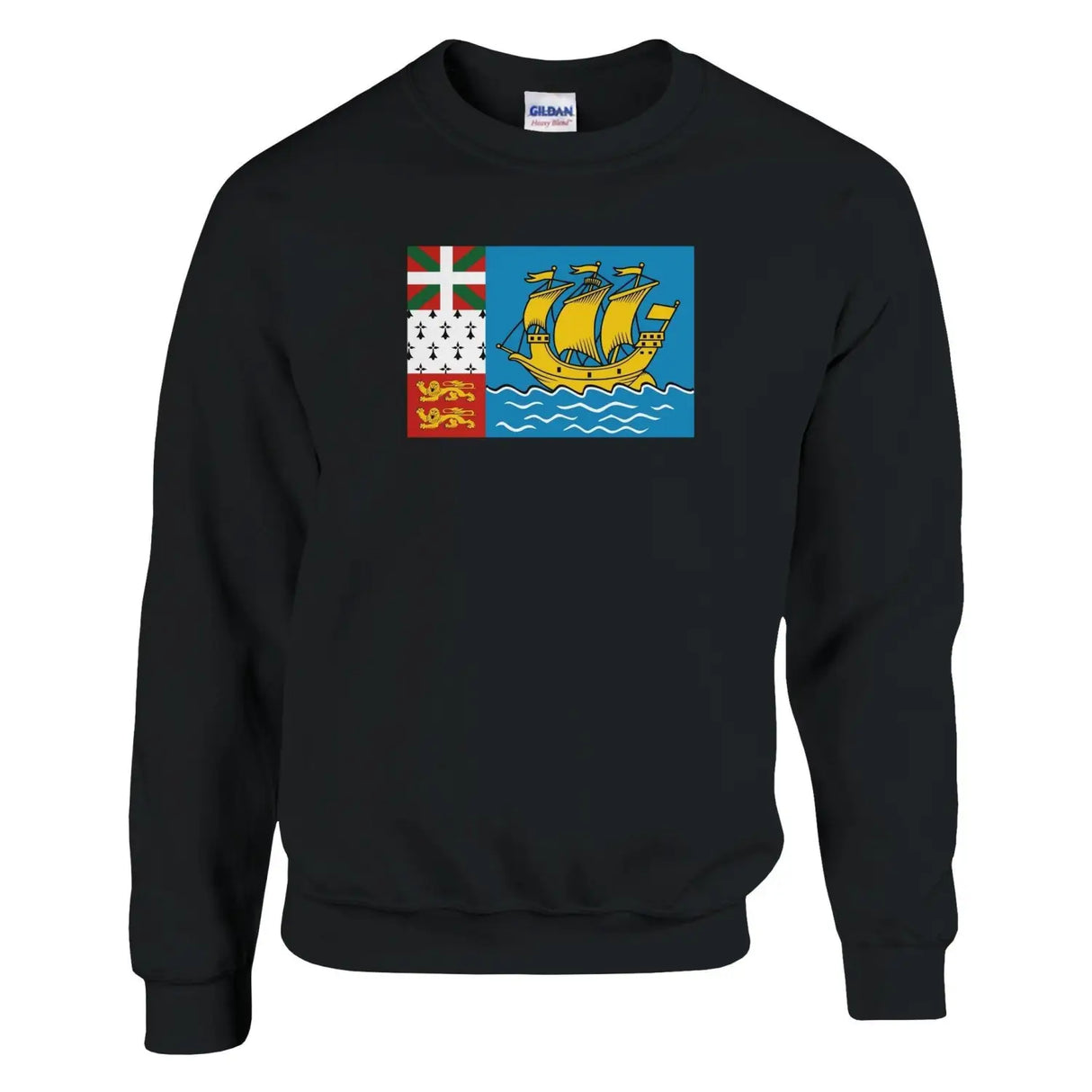 Sweat-shirt drapeau de saint-pierre-et-miquelon - pixelformaflag
