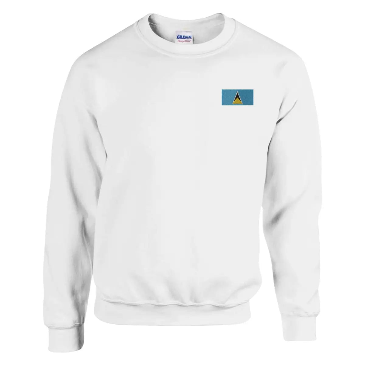 Sweat-shirt Drapeau de Sainte-Lucie en broderie - Pixelforma 