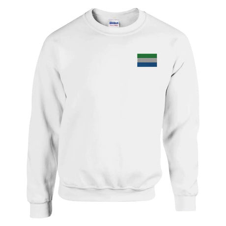 Sweat-shirt drapeau de sierra leone en broderie - pixelformaflag
