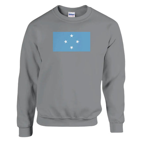 Sweat-shirt Drapeau des États fédérés de Micronésie - Pixelforma 