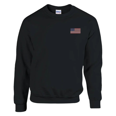 Sweat-shirt drapeau des états-unis en broderie - pixelformaflag