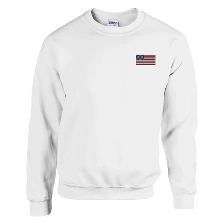 Sweat-shirt drapeau des états-unis en broderie - pixelformaflag