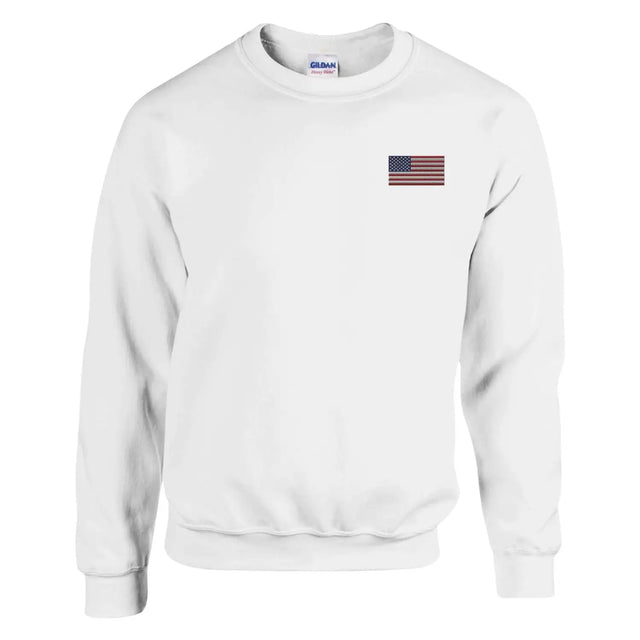 Sweat-shirt drapeau des états-unis en broderie - pixelformaflag