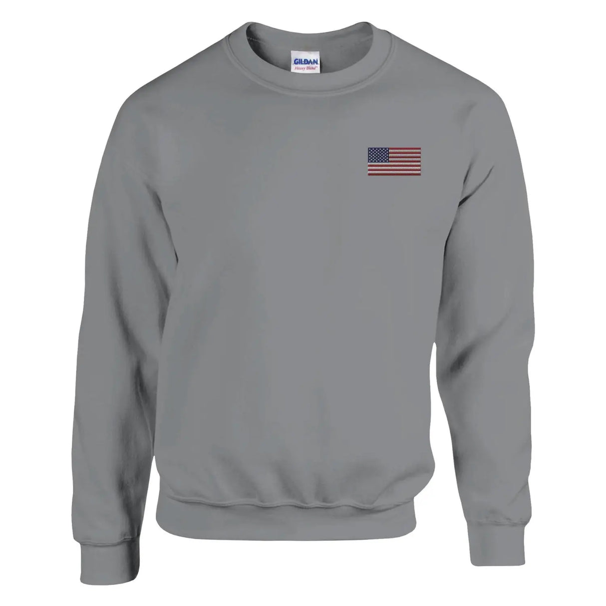 Sweat-shirt drapeau des états-unis en broderie - pixelformaflag