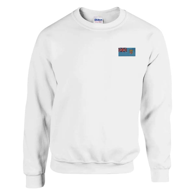 Sweat-shirt Drapeau des Fidji en broderie - Pixelforma 