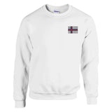 Sweat-shirt Drapeau des îles Féroé en broderie - Pixelforma 