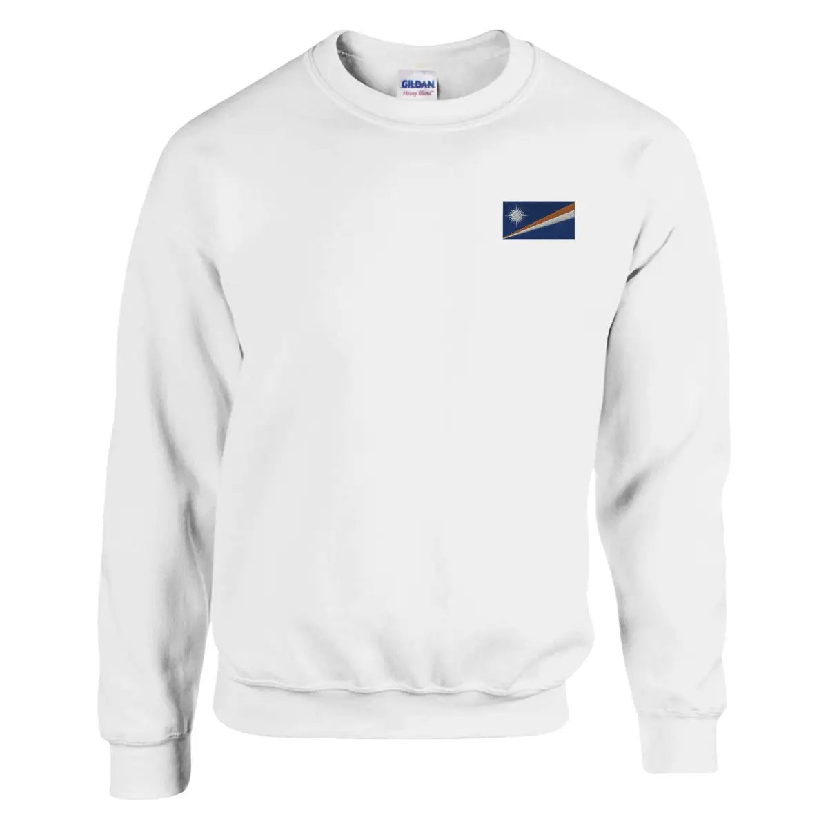 Sweat-shirt Drapeau des Îles Marshall en broderie - Pixelforma 