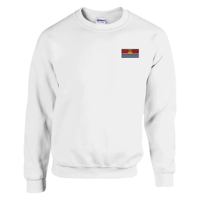 Sweat-shirt Drapeau des Kiribati en broderie - Pixelforma 