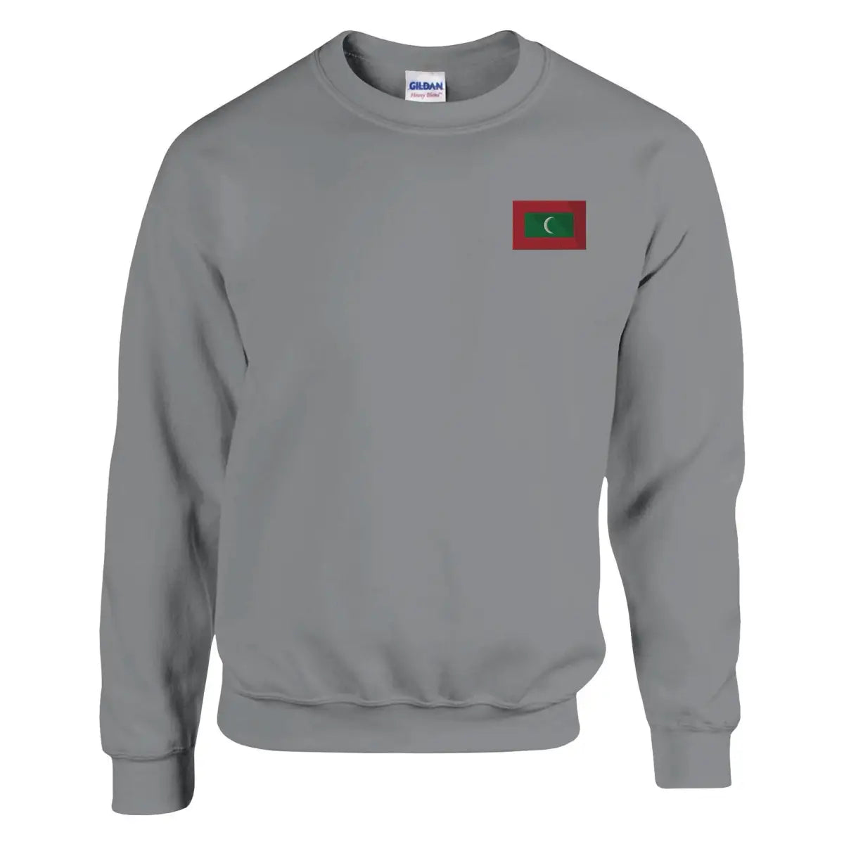 Sweat-shirt Drapeau des Maldives en broderie - Pixelforma 