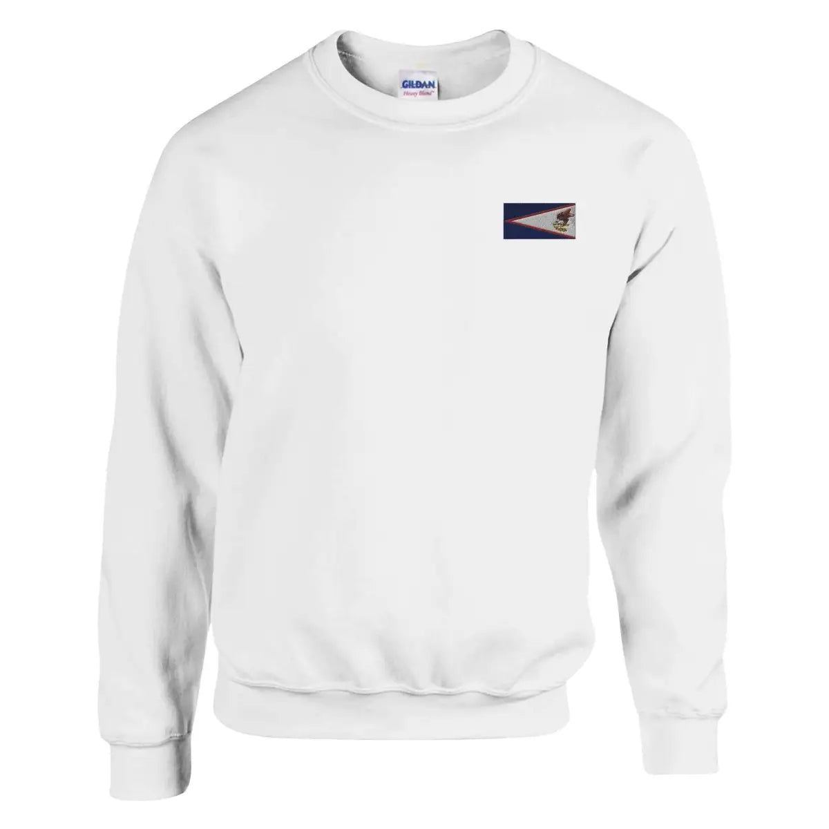Sweat-shirt drapeau des samoa américaines en broderie - pixelforma