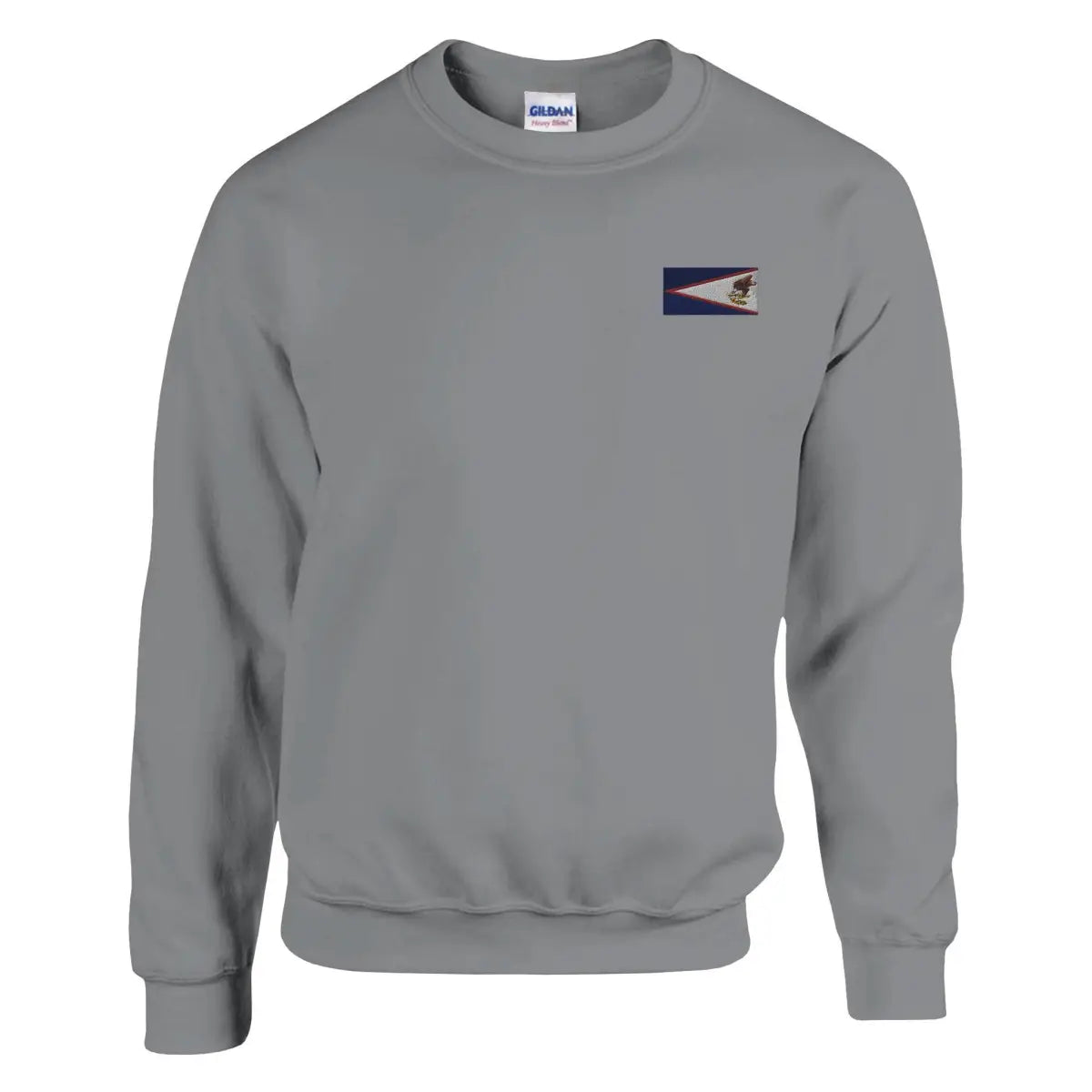 Sweat-shirt drapeau des samoa américaines en broderie - pixelforma