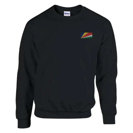 Sweat-shirt Drapeau des Seychelles en broderie - Pixelforma 