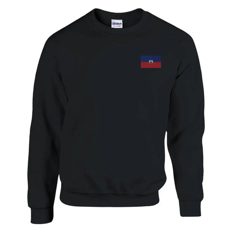 Sweat-shirt Drapeau d'Haïti en broderie - Pixelforma 