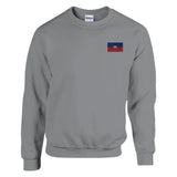 Sweat-shirt drapeau d’haïti en broderie - pixelforma