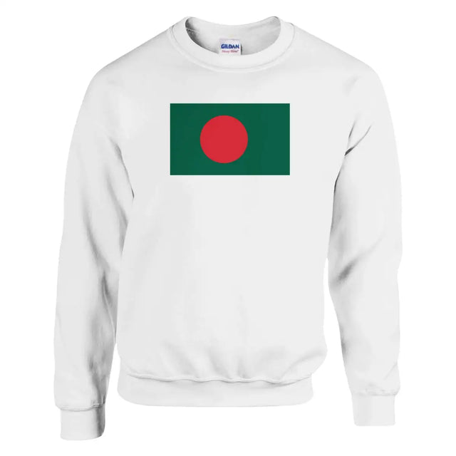 Sweat-shirt Drapeau du Bangladesh - Pixelforma 