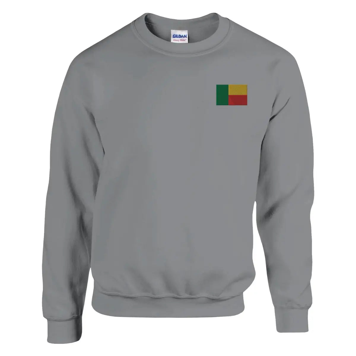 Sweat-shirt Drapeau du Bénin en broderie - Pixelforma 