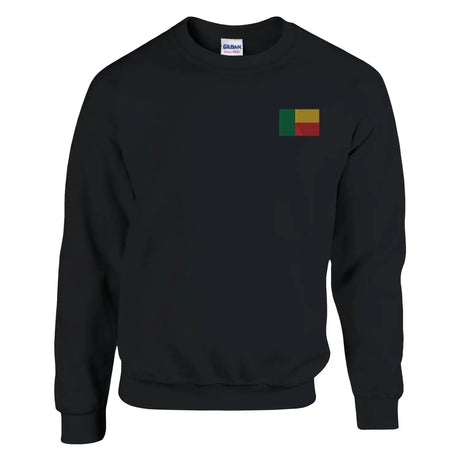 Sweat-shirt drapeau du bénin en broderie - pixelformaflag