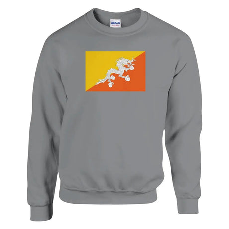 Sweat-shirt Drapeau du Bhoutan - Pixelforma 