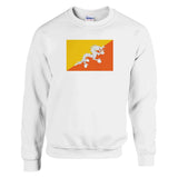 Sweat-shirt drapeau du bhoutan - pixelformaflag
