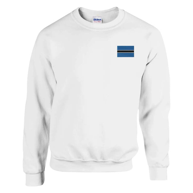 Sweat-shirt drapeau du botswana en broderie - pixelformaflag