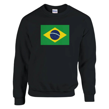 Sweat-shirt drapeau du brésil - pixelformaflag