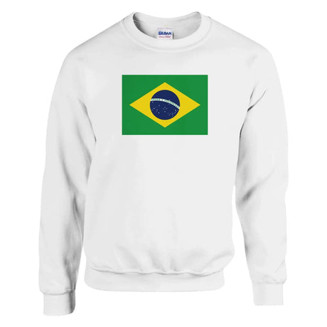 Sweat-shirt drapeau du brésil - pixelformaflag