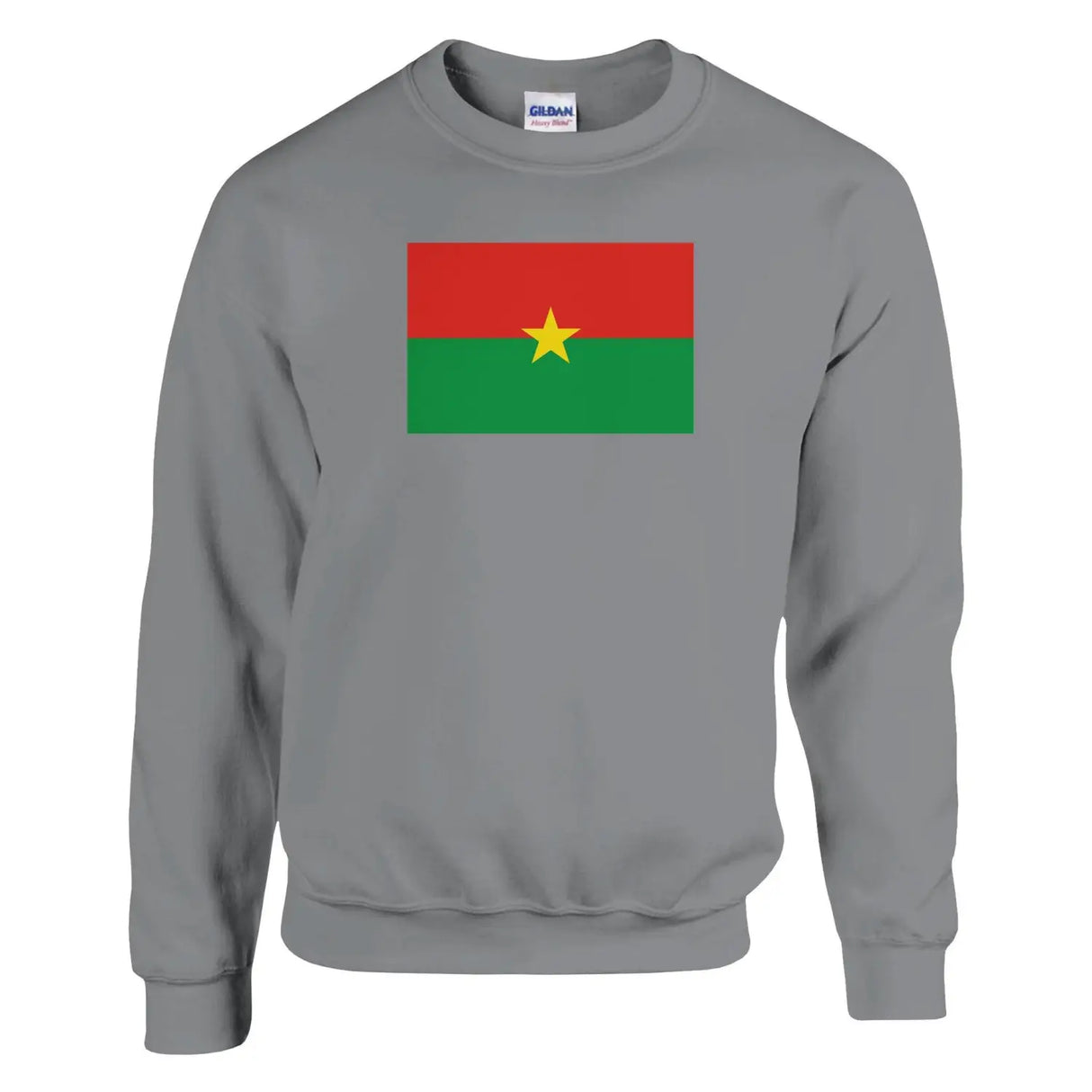 Sweat-shirt drapeau du burkina faso - pixelformaflag