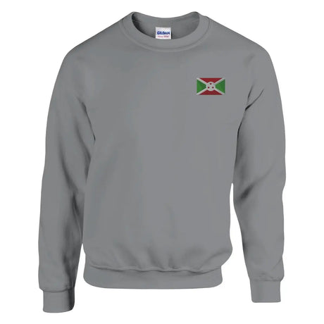 Sweat-shirt Drapeau du Burundi en broderie - Pixelforma 